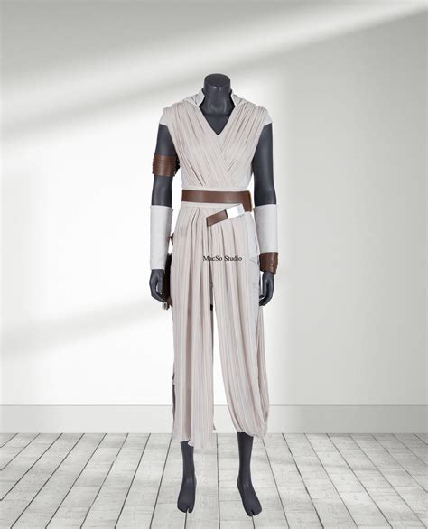 Star Wars 9 Rey Cosplay Costume Full Set The Rise Of Skywalker Etsy