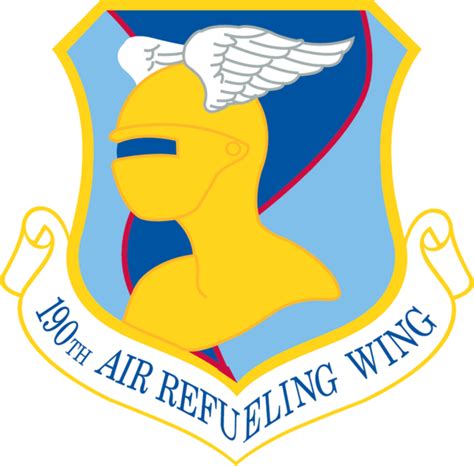 Coat Of Arms Crest Of 190th Air Refueling Wing Kansas Air National
