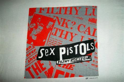 Vintage Sex Pistols Filthy Lucre Live Promo Tour T Shirt Defunkd