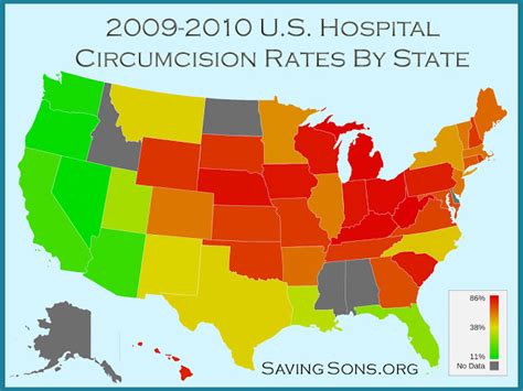 Saving Our Sons Us Hospital Circumcision Rates By State
