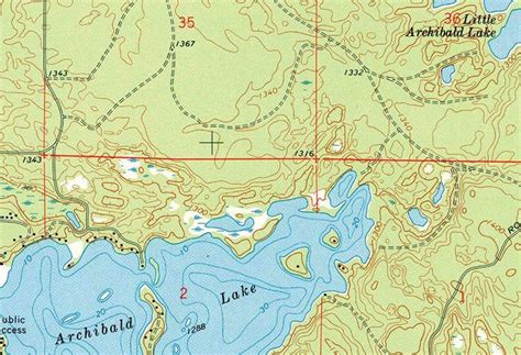1972 Map Of Townsend Quadrangle Wisconsin Archibald Lake Etsy Map