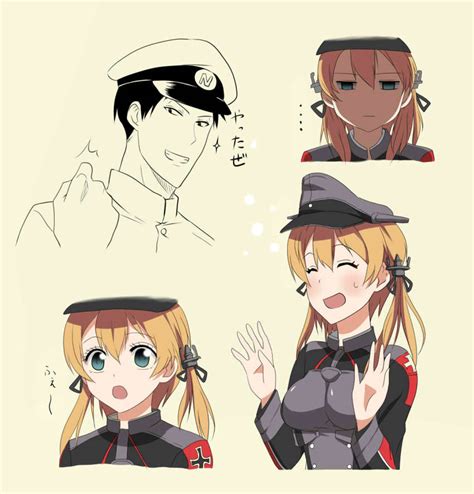 Ashino Moto Admiral Kancolle Nozaki Umetarou Ozawa Ari Prinz Eugen Kancolle Sakura