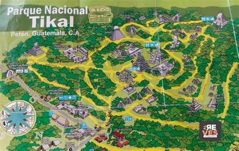 Tikal National Park Map