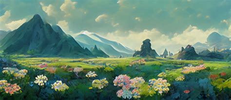 Landscape From Princess Mononoke And Breath Of The Midjourney Openart