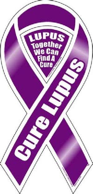 Lupus Purple Ribbon Magnet 137508 Lupus Foundation Of America