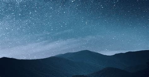 Starry Sky Over Mountains · Free Stock Photo