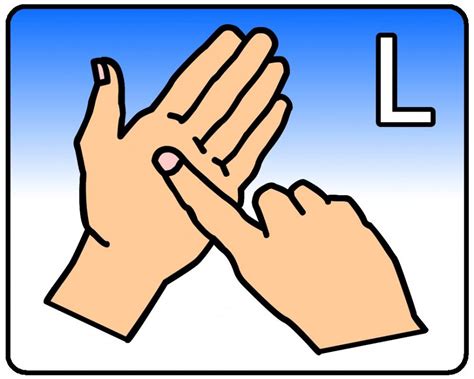 British Sign Language Dictionary L