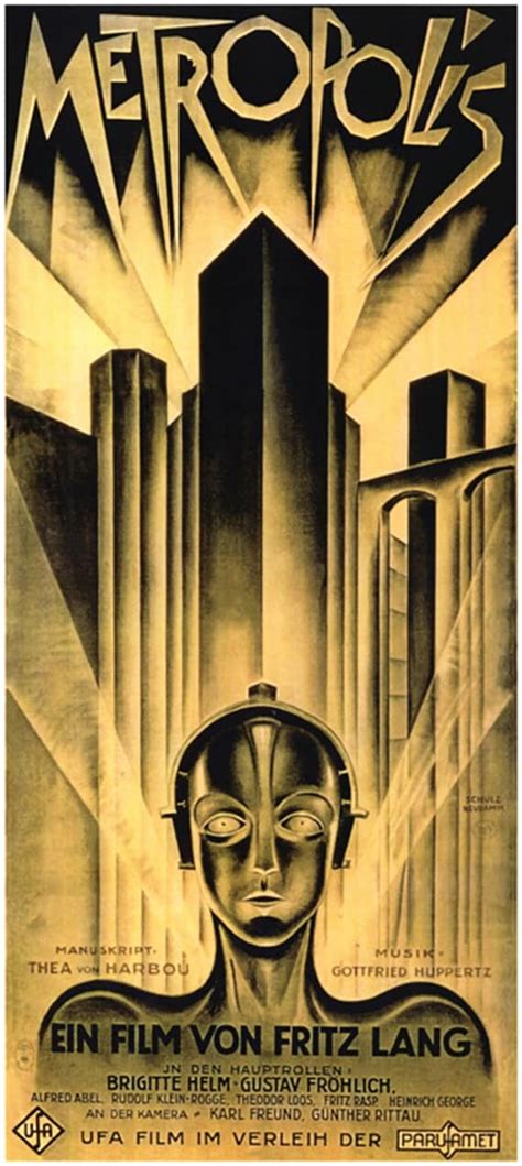 Metropolis 1927 Fritz Lang Vintage 3 Sheet Movie Poster Fine Art