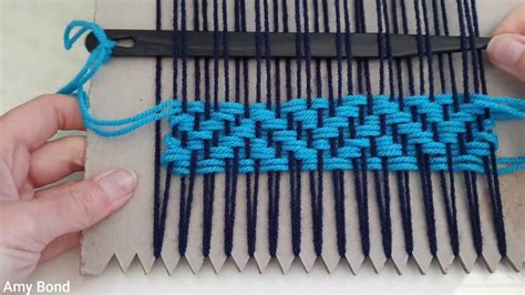 Weaving A Herringbone Close Up Youtube