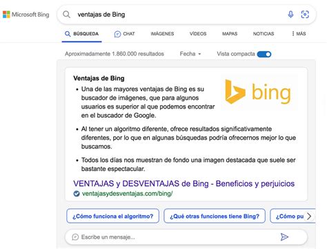 Buscador Bing Características Ventajas Y Desventajas