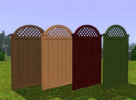 The Sims Resource Arched Trellis Fence