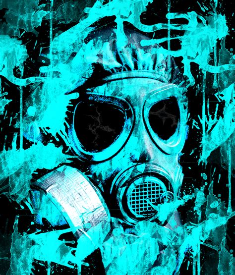 Blue Gas Mask Wallpapers Top Free Blue Gas Mask Backgrounds Vrogue