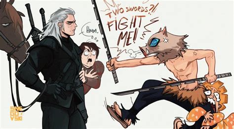 The Witcher Geralt Witcher Art Fandoms Anime Crossover Bard
