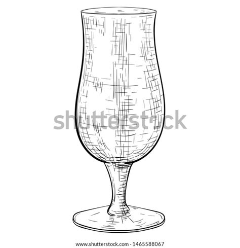 Empty Beer Glass Hand Drawn Sketch Stock Vector Royalty Free 1465588067 Shutterstock