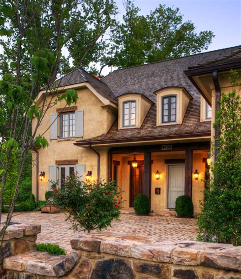 New Country French Cottage Mediterranean Exterior Dc Metro By