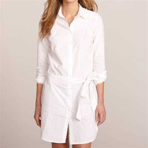 Womens Cotton Shirt Dress By Kemp And Co