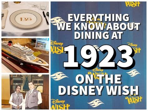 Dining At 1923 On The Disney Wish Everything We Know Wdw Magazine
