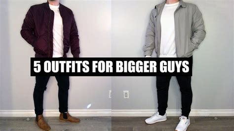 5 Outfits For Bigger Guys Casual Fashion For Big Guys Big Men