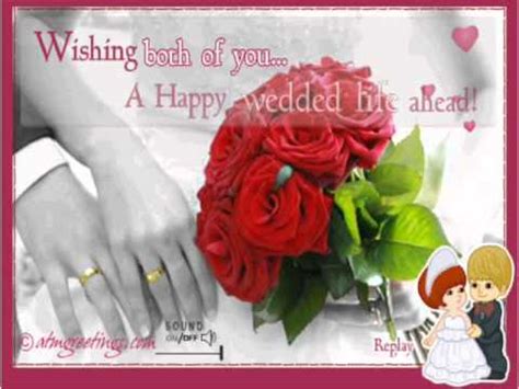 Wish you lots of love and happiness filled with the sweetness of newly married life. Wedding Wishes - YouTube
