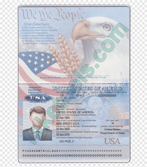 Паспорт сша образец все страницы 92 фото
