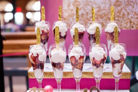 Here's another food idea for your 40th birthday party, carrot cake! Kara's Party Ideas Glamorous Pink + Gold 40th Birthday Party