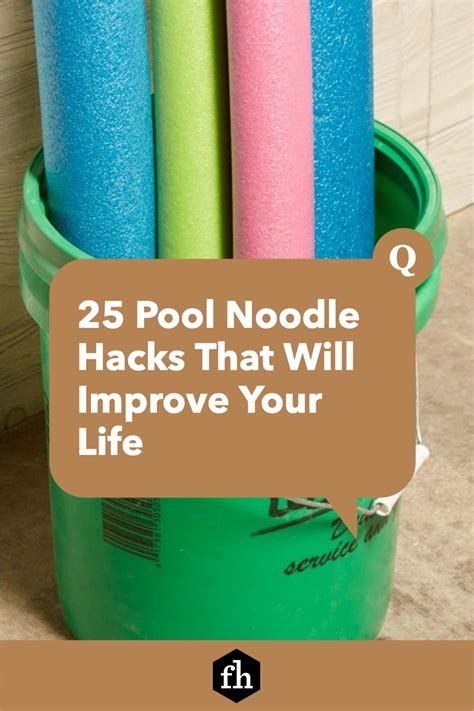 27 Pool Noodle Hacks That Will Improve Your Life Pool Noodles Helpful Hints Diy Water