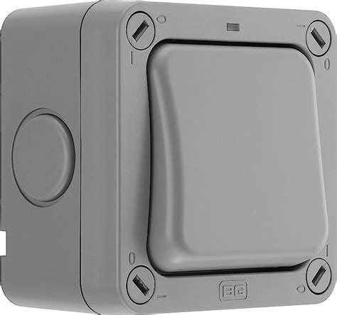 Bg Electrical Wp30 01 Single Outdoor Weatherproof Switch Ip66 Rated