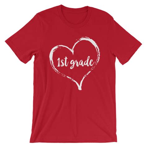 Love 1st Grade Short Sleeve Unisex T Shirt Tales From Outside The