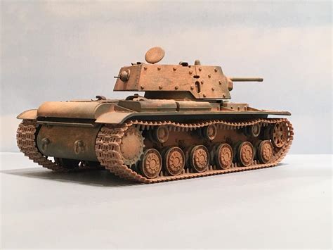 135 Tamiya Kv 1 Russian Tank With Bolt On Armor Imodeler