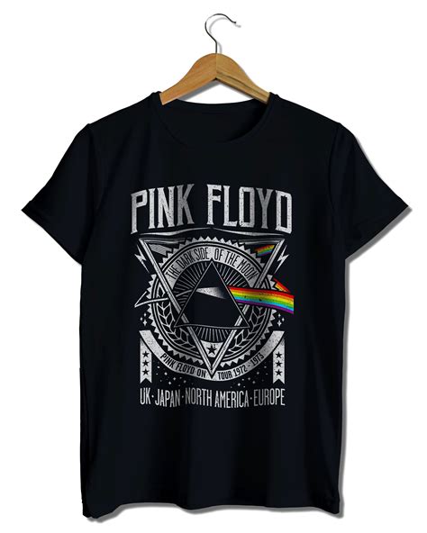 Hol dir pink floyd merch einfach online! Pink Floyd T-Shirt UK Japan North America Europe Tour ...