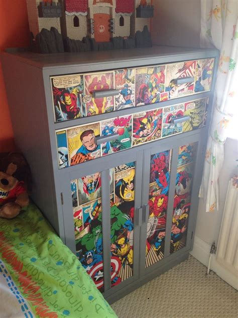 This is among the coolest decorations a superhero room could ever have. Good Ideas For You | DIY superhero dresser | Superhero ...