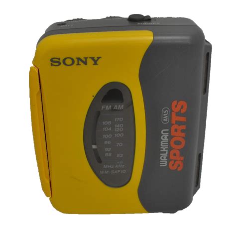 Sony Yellow Walkman Sports Portable Cassette Player And Radio Avls W