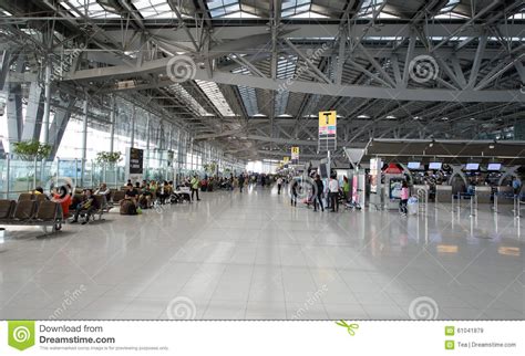 Suvarnabhumi Airport Interior Editorial Stock Image Image Of