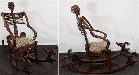 Casual Antique Skeleton Rocking Chair How To Upholster Bentwood