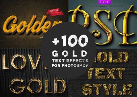 Gold Text Photoshop Tutorials Psddude