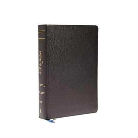 Niv The Womans Study Bible Genuine Leather Black Full Color Red