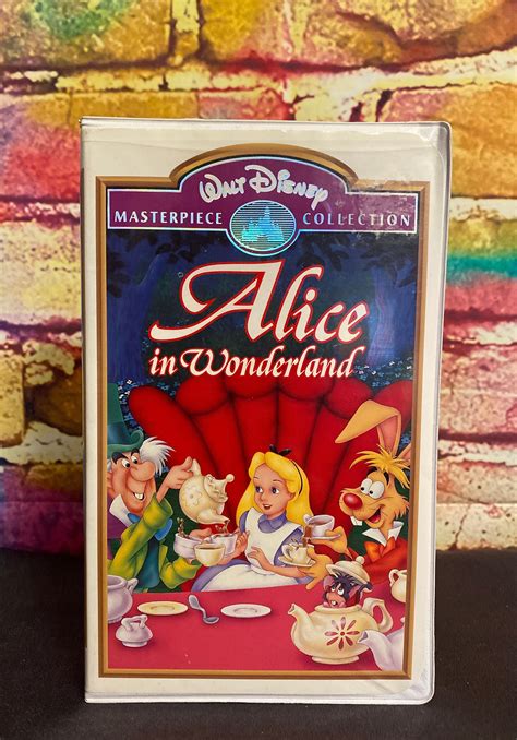 Walt Disneys Alice In Wonderland Vhs Masterpiece Etsy