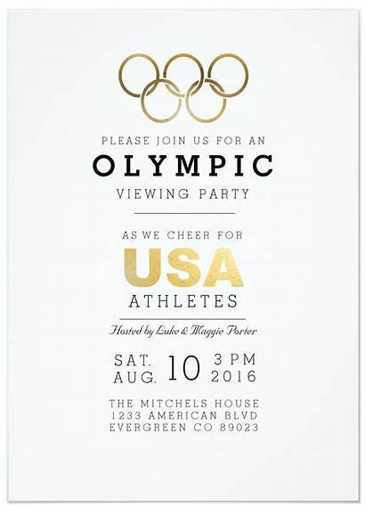 Olympic Party Theme Invitation Planning Invitations Partyideapros