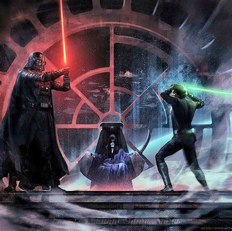 Darth Vader Vs Luke Skywalker 749×745 Star Wars Painting Star