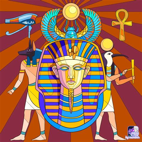 Pin By Mamzelle On Number Painting Ancient Egyptian Art Egypt Art Egyptian Artwork
