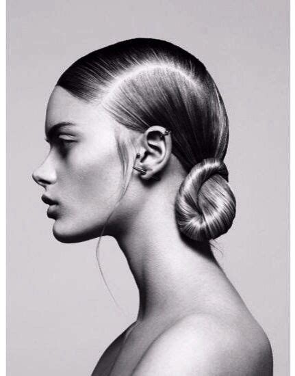 Side Profile Of Girl With A Chignon Hair Bun Hair Photography