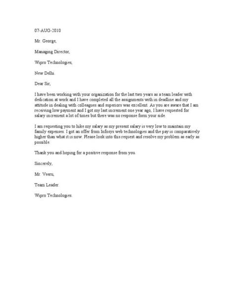 Sample Request Letter Salary Increase Lettering Formal Throughout