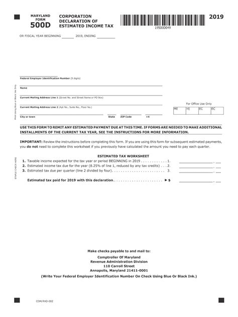 500d Pdf 2019 2024 Form Fill Out And Sign Printable Pdf Template