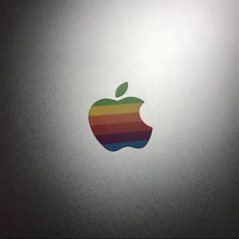 80s Apple Rainbow Logo Sticker Decals Macbook Pro 14 16 M1 Pro M2 4