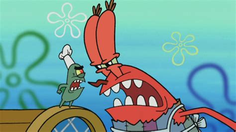 Spongebob Krabs Mr Plankton