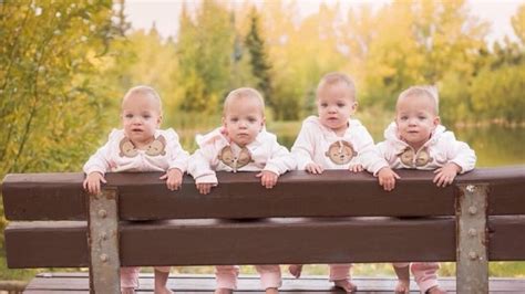 Adorable New Video Of Alberta Quadruplets Goes Viral Cbc News