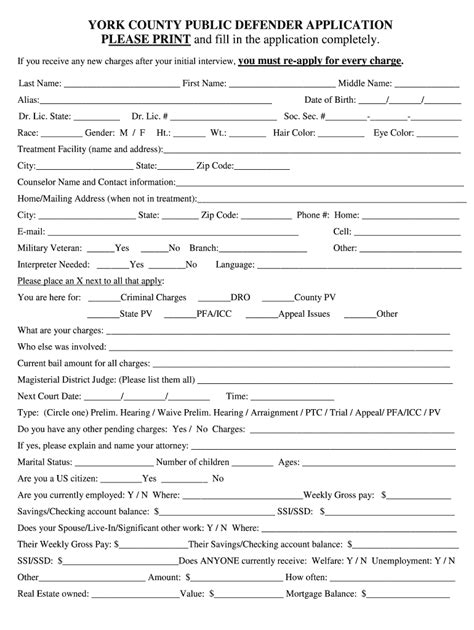 York County Pa Public Defender Fill Out And Sign Online Dochub