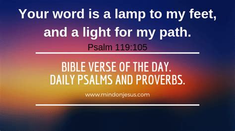 Bible Verse Of The Day Daily Psalms And Proverbs Mind On Jesus