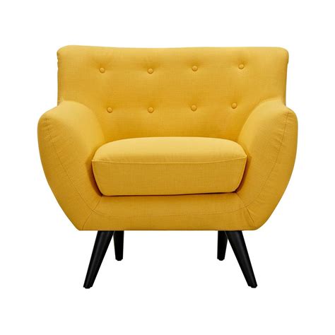 Olson Armchair In Yellow Contemporary Accent Chair Contemporary
