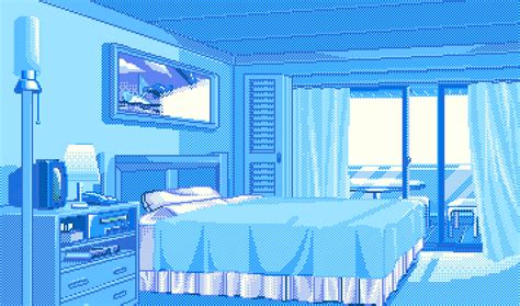 Blue Anime Aesthetic Bedroom Anime Wallpaper Hd